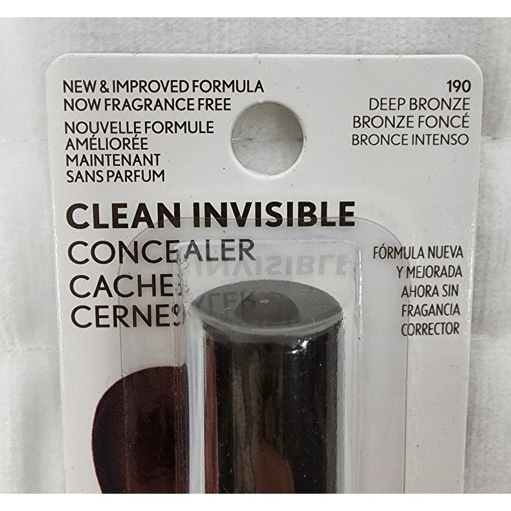 CoverGirl Clean Invisible Concealer 190 Deep Bronze Creamy 0.23 fl oz